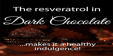 Resveeratrol in dark chocolate makes for a healthy indulgence